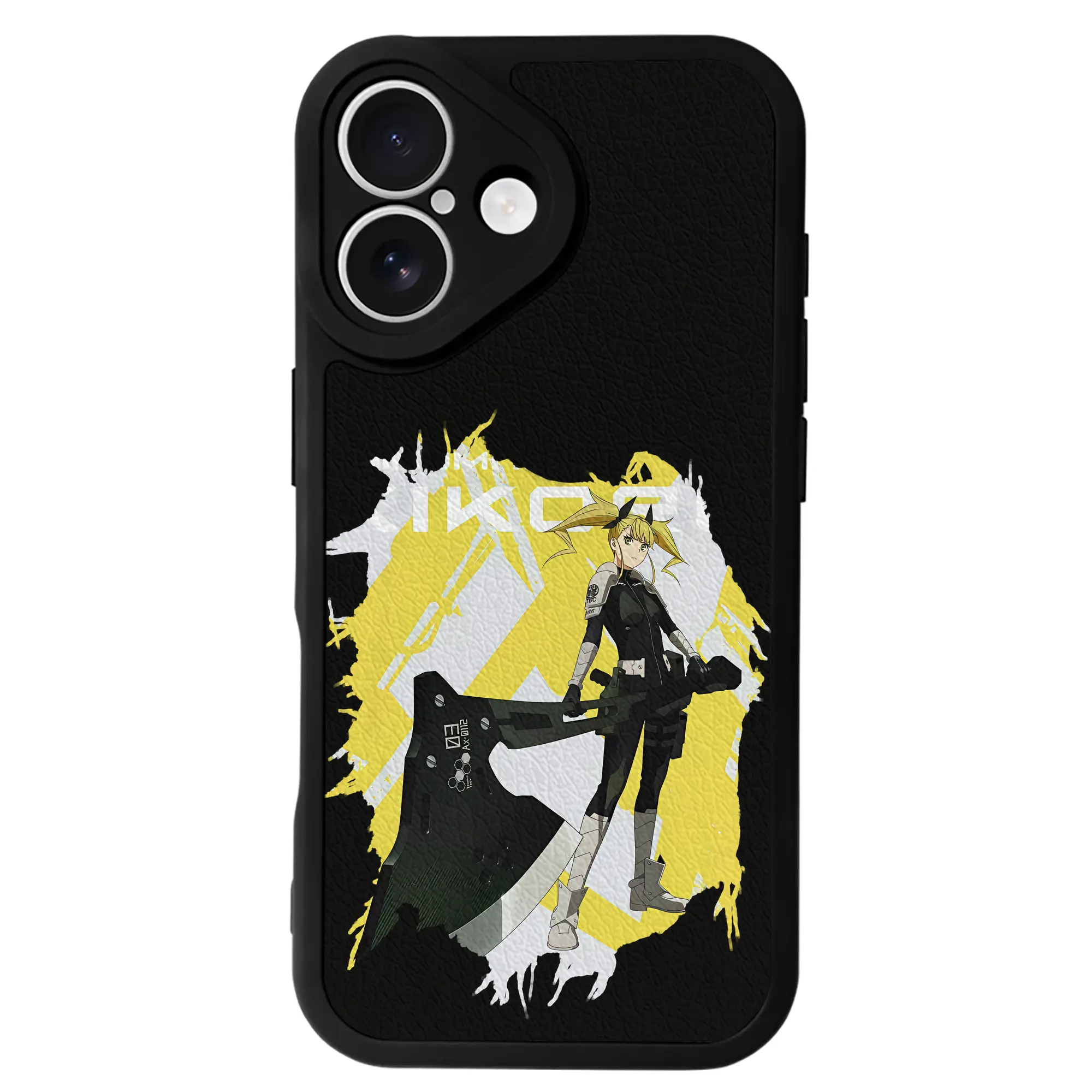 怪獣8号 グッズ,四ノ宮キコル - IPhone 16シリーズ対応 ・ シリコンスマホケース ・ レザー調 ・ 高精度フィット ・ 耐衝撃 ・ ワイヤレス充電対応 ・ 精密カット